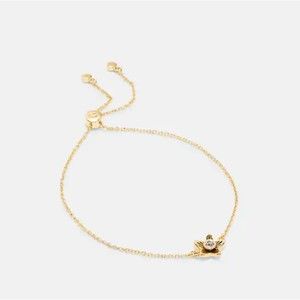 Coach C4273 Bracelet Wildflower Slider Gold Plated Brass NWT $78